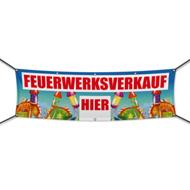 Feuerwerksverkauf Silvester M1 Banner, Plane, Werbeschild, Winter, Werbebanner