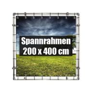 200 x 400 cm | Spannrahmen inkl. Wandbefestigung & Spannfixen