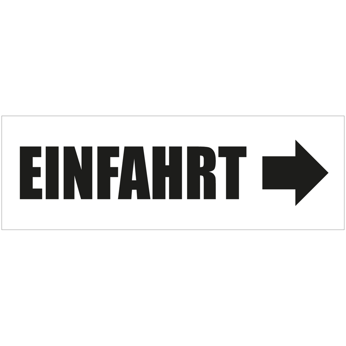 300 x 100 cm | Einfahrt Werbebanner