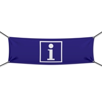 Information Werbebanner, Banner in 6 Größen (1641)