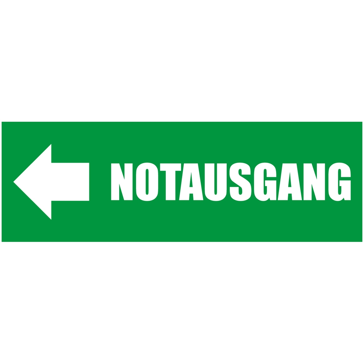 300 x 100 cm | Notausgang Werbebanner, M1 