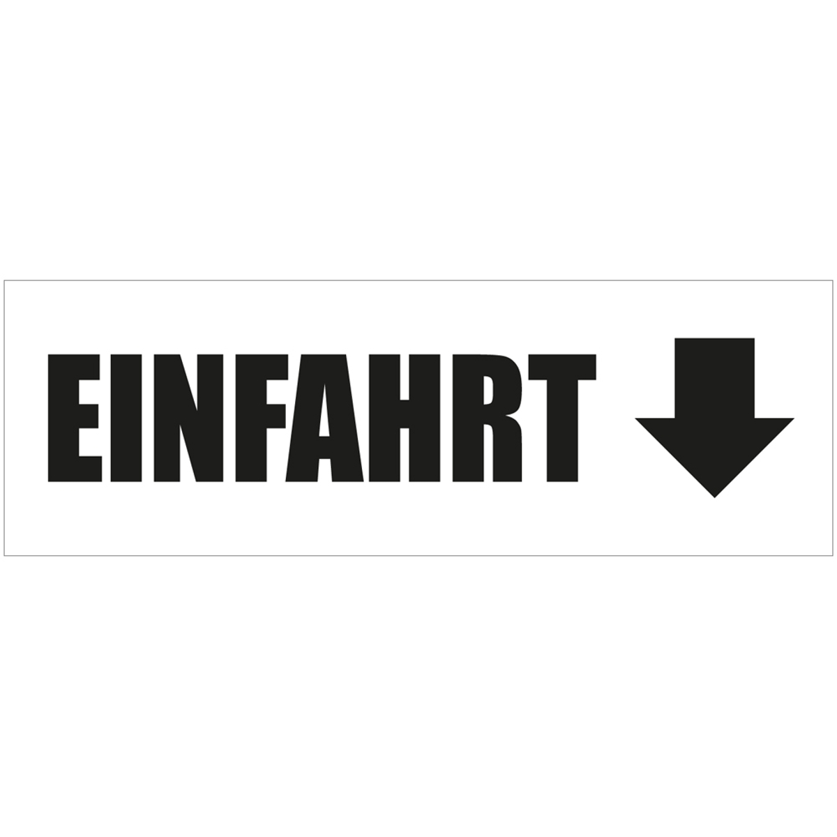 Einfahrt Werbebanner, Banner in 6 Größen (1436)
