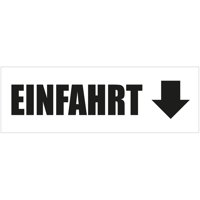 Einfahrt Werbebanner, Banner in 6 Größen (1436)