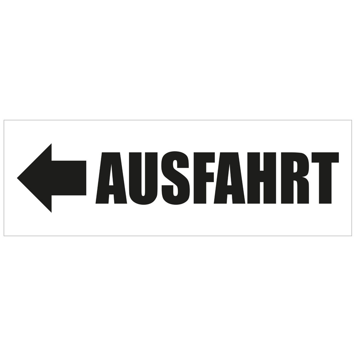 300 x 100 cm | Ausfahrt Werbebanner