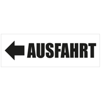 Ausfahrt Werbebanner, Banner in 6 Größen (1437)
