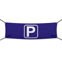 Parkplatz Werbebanner, Banner in 6 Größen (1499)