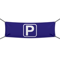 300 x 100 cm | Parkplatz Werbebanner