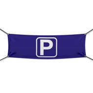 Parkplatz Werbebanner, Banner in 6 Größen (1499)