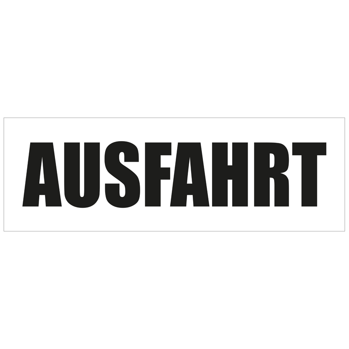 300 x 100 cm | Ausfahrt Werbebanner