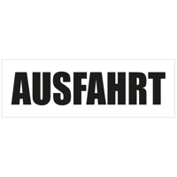 Ausfahrt Werbebanner, Banner in 6 Größen (1437)