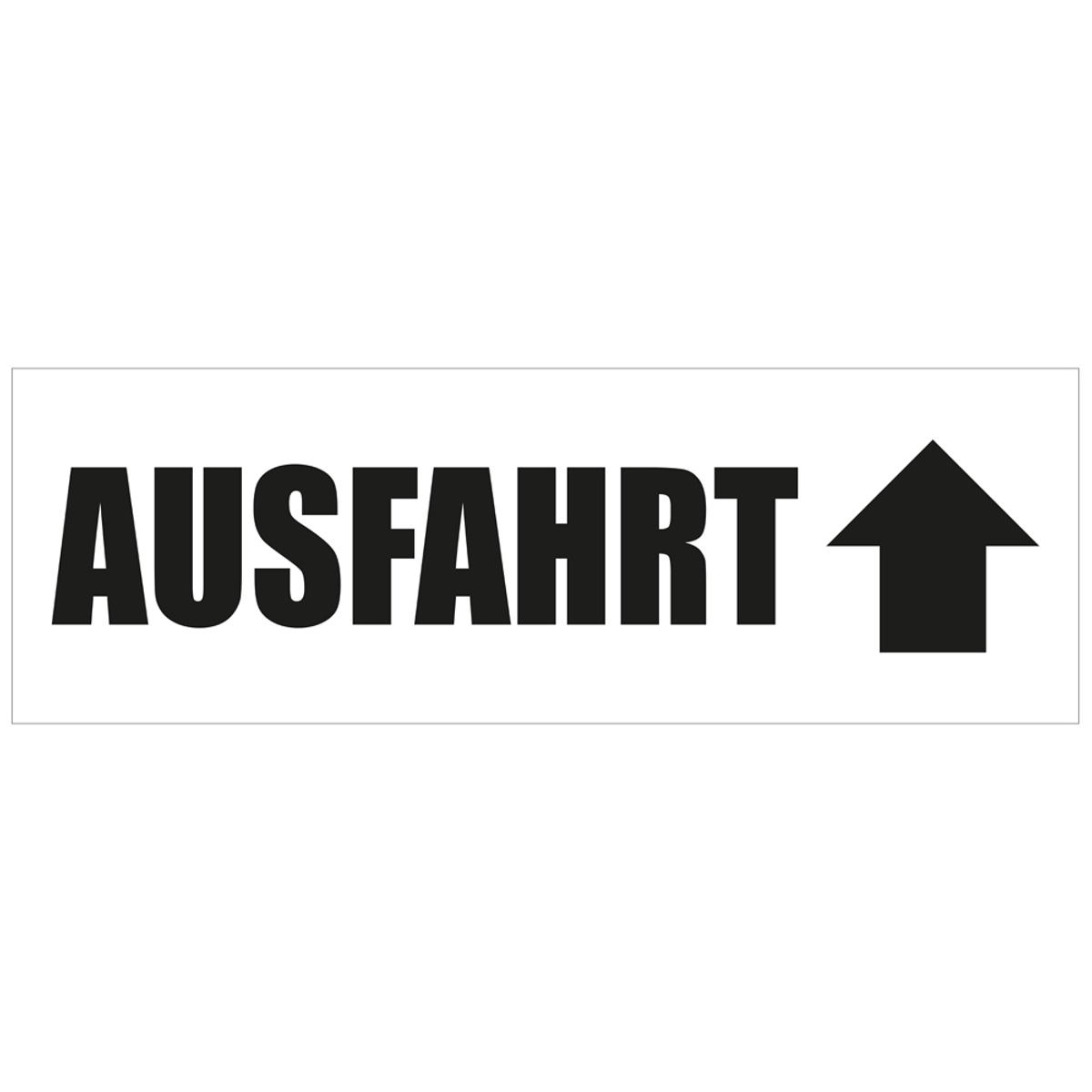 300 x 100 cm | Ausfahrt Werbebanner