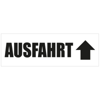 Ausfahrt Werbebanner, Banner in 6 Größen (1437)