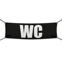 300 x 100 cm | WC Werbebanner, M2