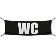 300 x 100 cm | WC Werbebanner, M2