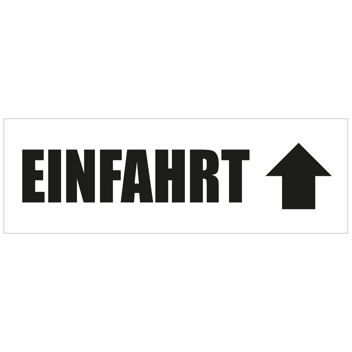 Einfahrt Werbebanner, Banner in 6 Größen (1436)
