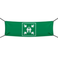 Meeting Point Werbebanner, Banner in 6 Größen (1439)