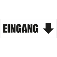 300 x 100 cm | Eingang Werbebanner