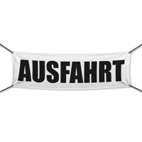 Ausfahrt Werbebanner, Banner in 6 Größen (1437)