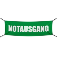 Notausgang Werbebanner, Banner in 6 Größen (1435)