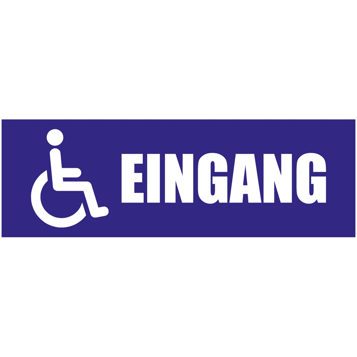 Rollstuhlfahrer Eingang Werbebanner, Banner in 6 Größen (1450)
