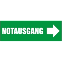 Notausgang Werbebanner, Banner in 6 Größen (1435)