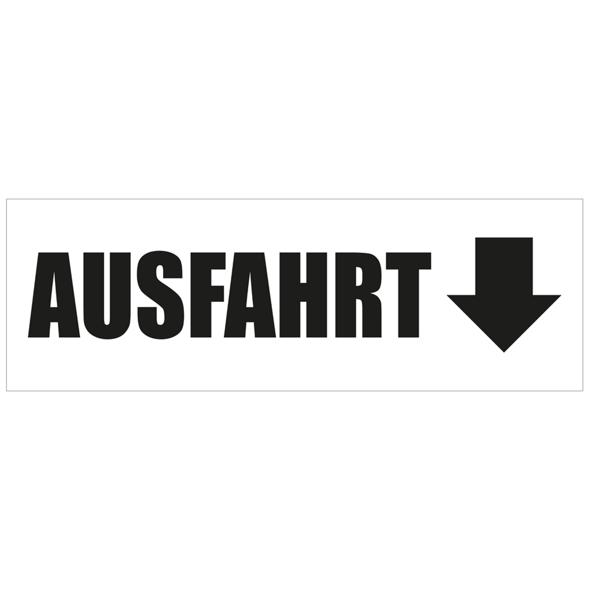 Ausfahrt Werbebanner, Banner in 6 Größen (1437)