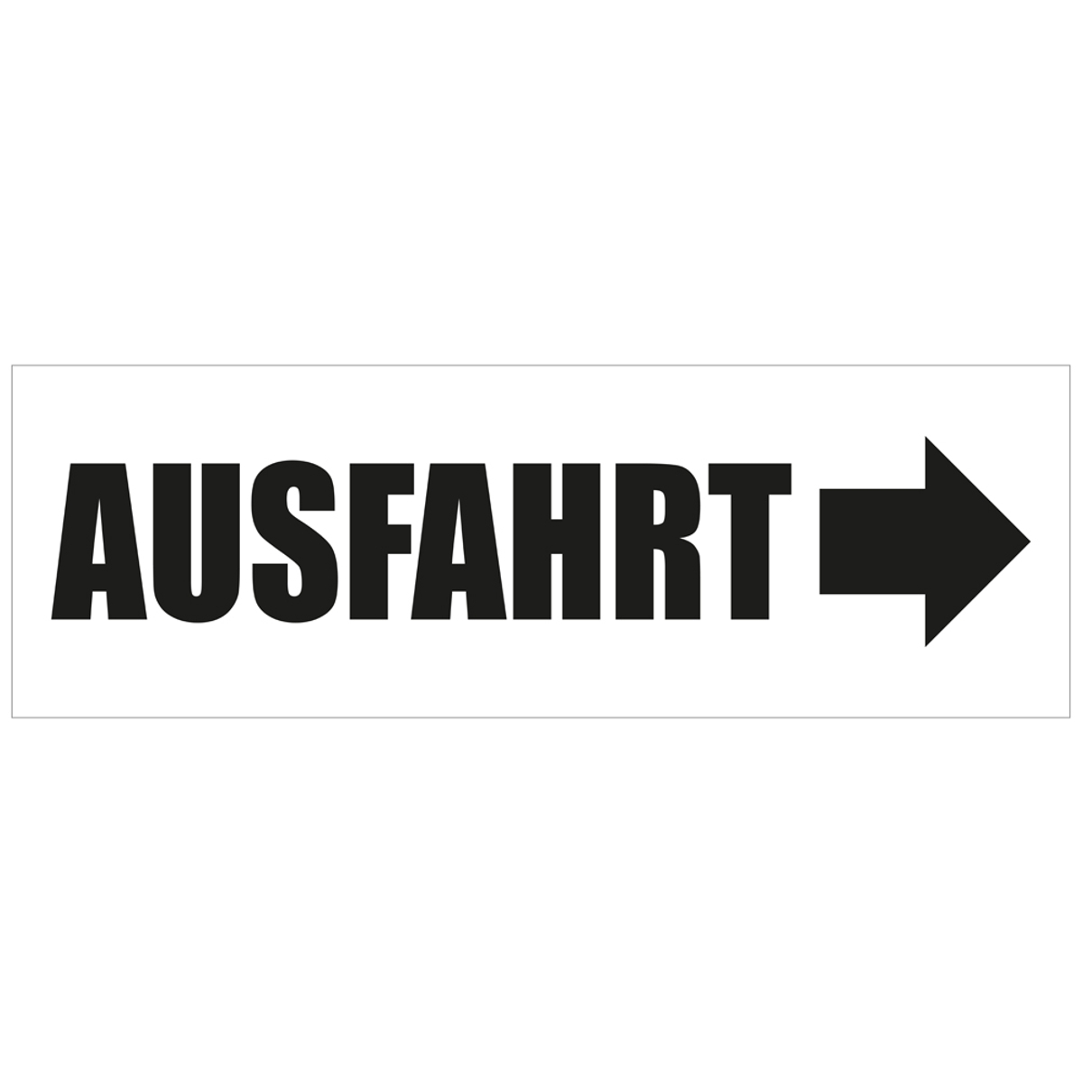 Ausfahrt Werbebanner, Banner in 6 Größen (1437)