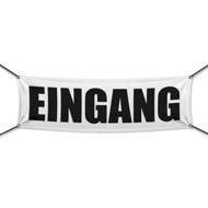 300 x 100 cm | Eingang Werbebanner