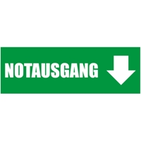 300 x 100 cm | Notausgang Werbebanner, M1 