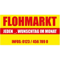 340 x 173 cm | Flohmarkt Bauzaunbanner, M2