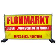340 x 173 cm | Flohmarkt Bauzaunbanner (1730)