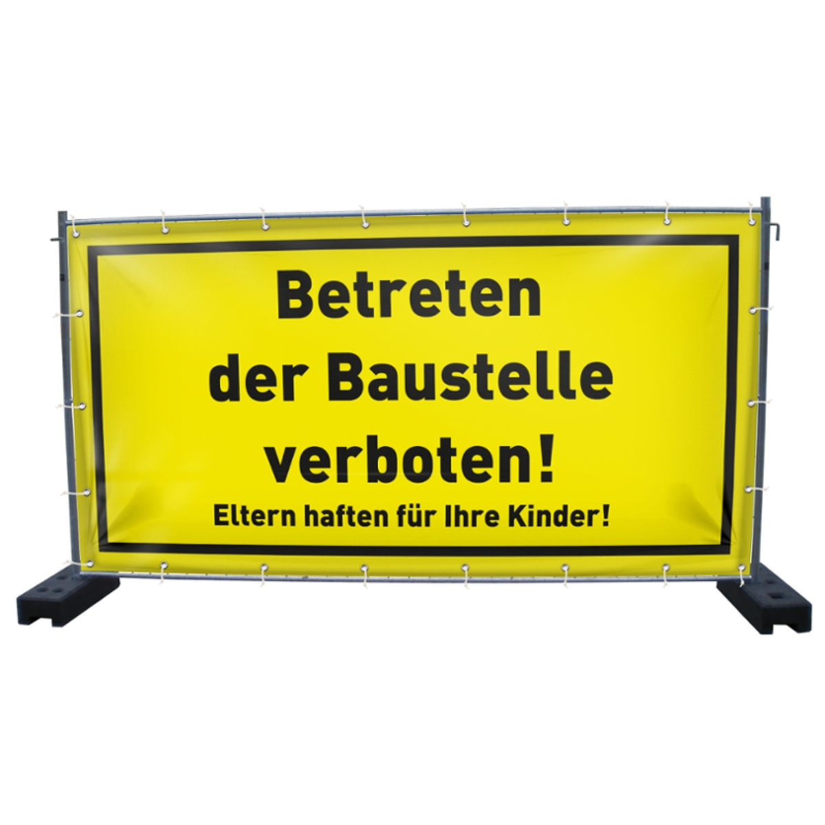 340 x 173 cm | Betreten verboten Bauzaunbanner (1509)