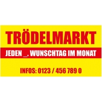 340 x 173 cm | Trödelmarkt Bauzaunbanner (1732)