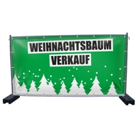 340 x 173 cm | Weihnachtsbaumverkauf Bauzaunbanner (1733)