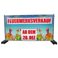 340 x 173 cm | Feuerwerksverkauf Bauzaunbanner (1548)