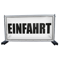 340 x 173 cm | Einfahrt Bauzaunbanner (1436)