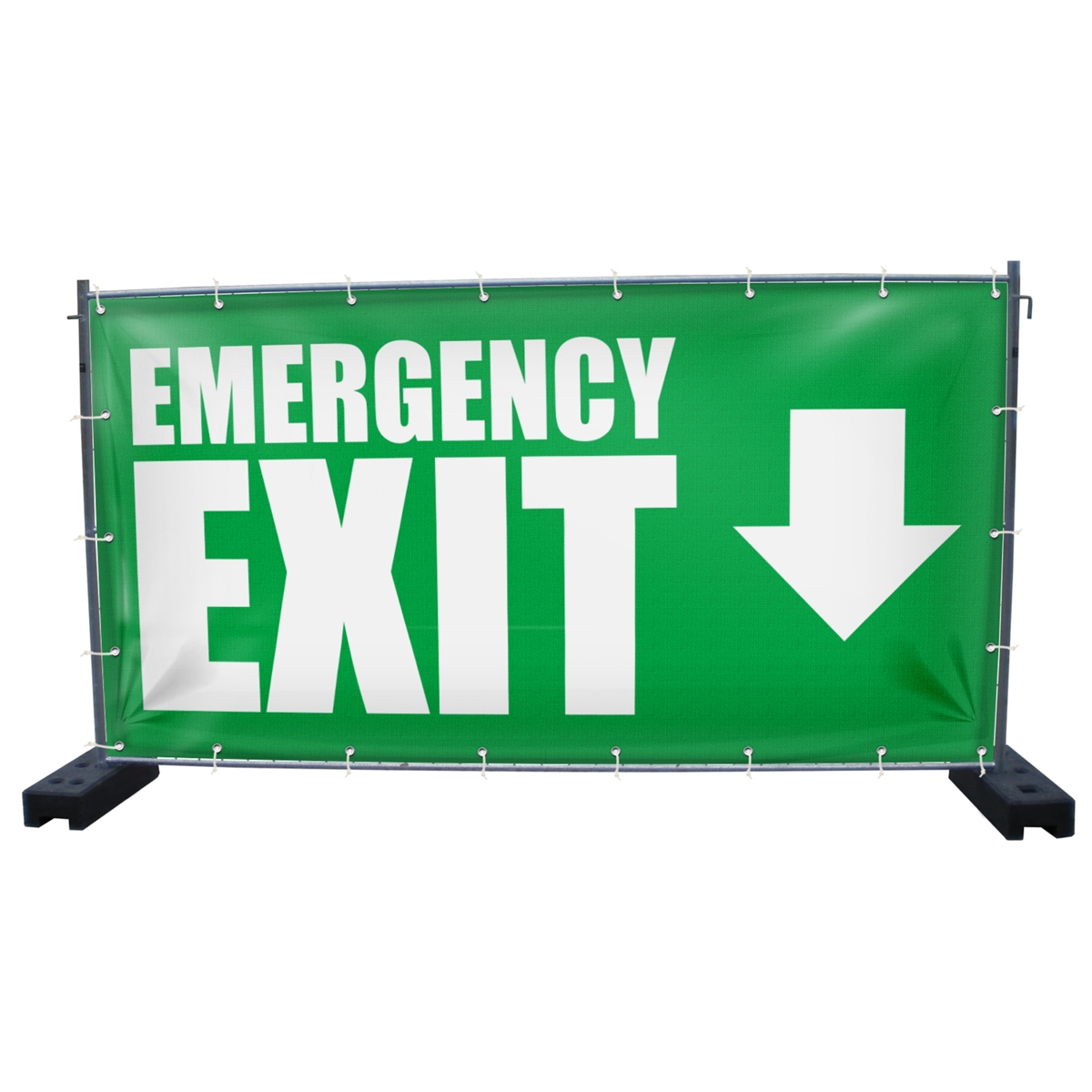 340 x 173 cm | Emergency Exit Bauzaunbanner (1448)