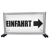 340 x 173 cm | Einfahrt Bauzaunbanner (1436)