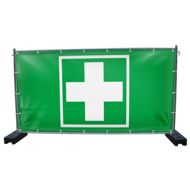 340 x 173 cm | Erste Hilfe Bauzaunbanner (1442)