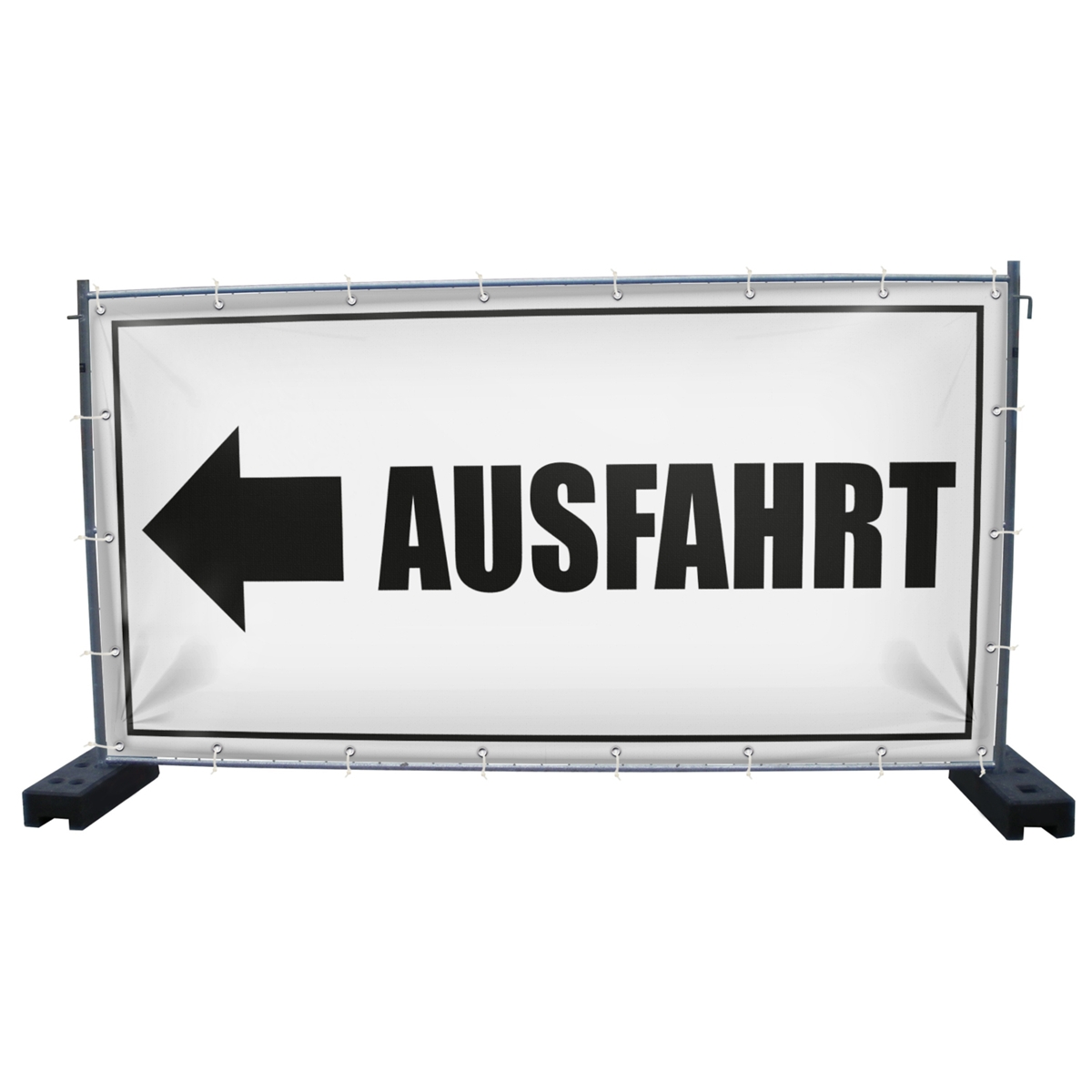 340 x 173 cm | Ausfahrt Bauzaunbanner (1437)