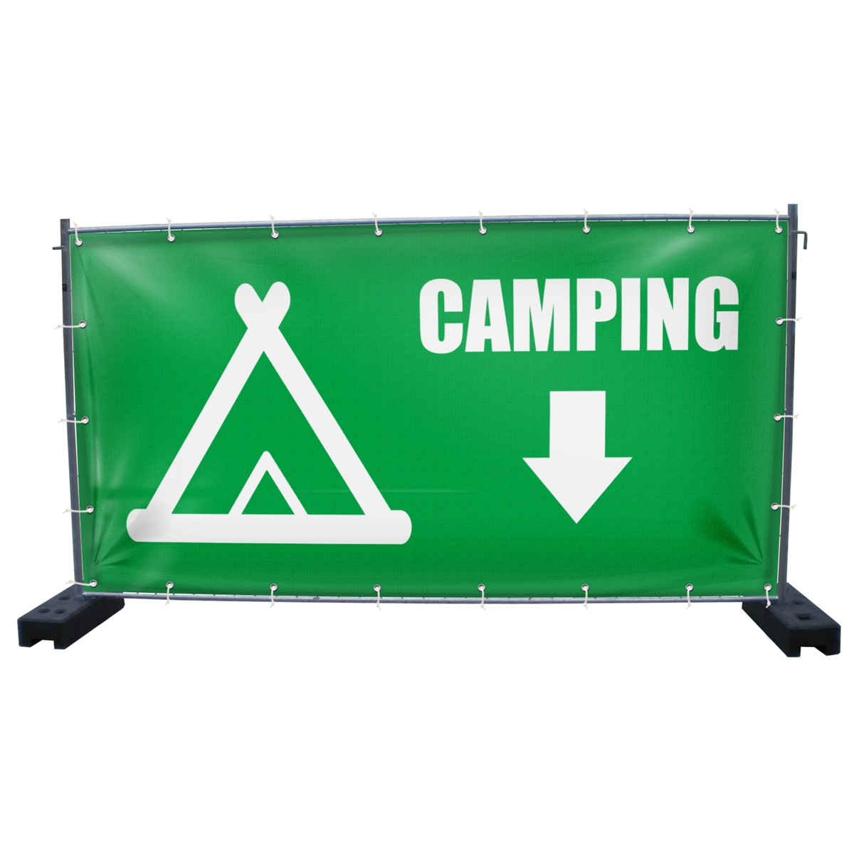 340 x 173 cm | Campingplatz Bauzaunbanner (1447)