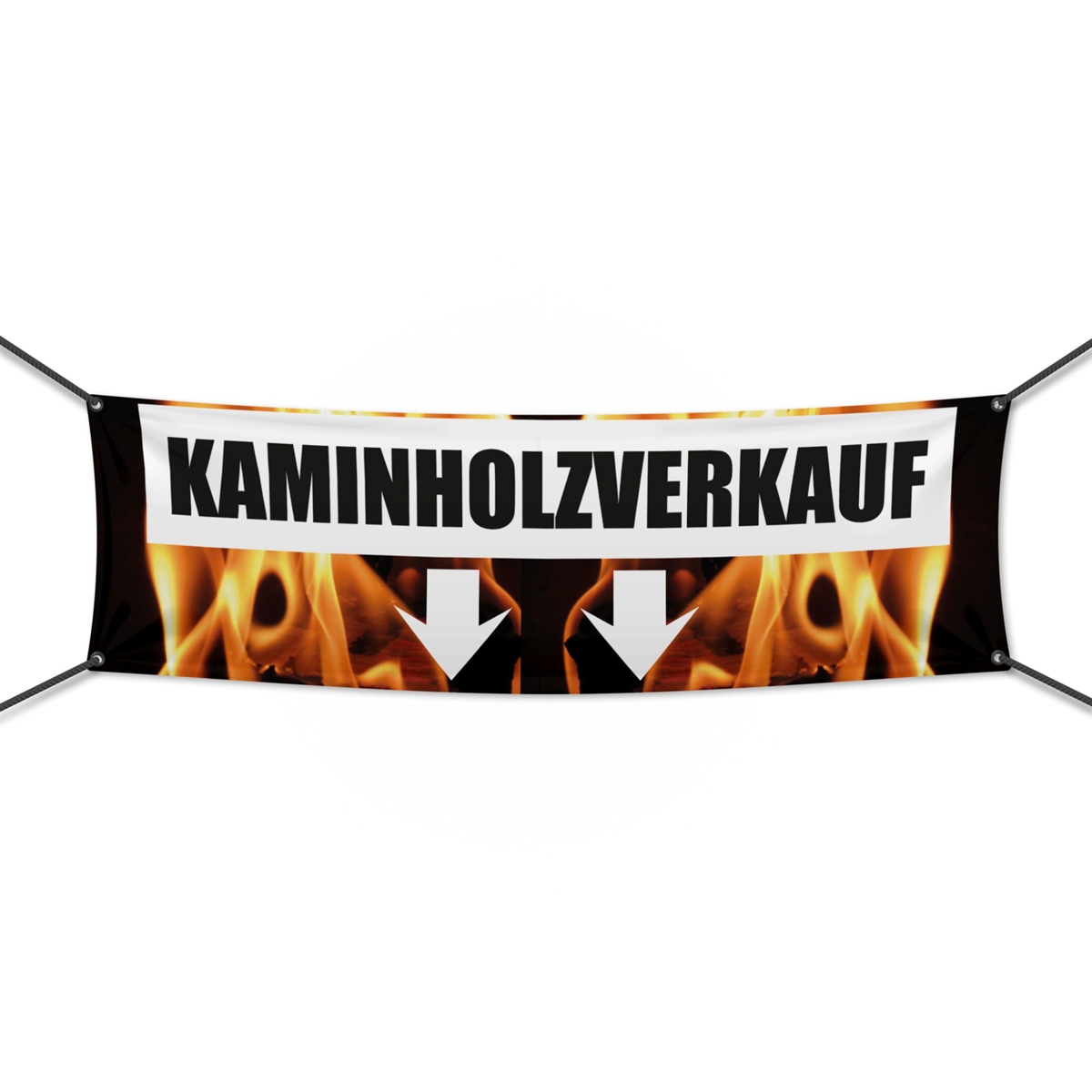Kaminholz Verkauf Werbebanner, Banner in 6 Größen (2330)