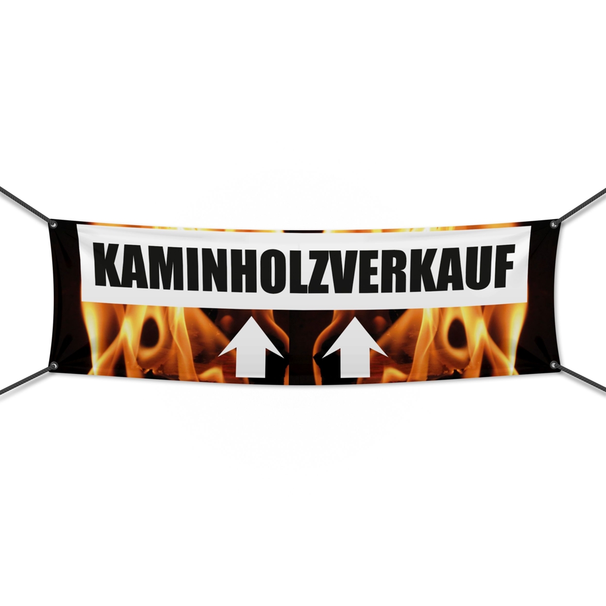 Kaminholz Verkauf Werbebanner, Banner in 6 Größen (2330)