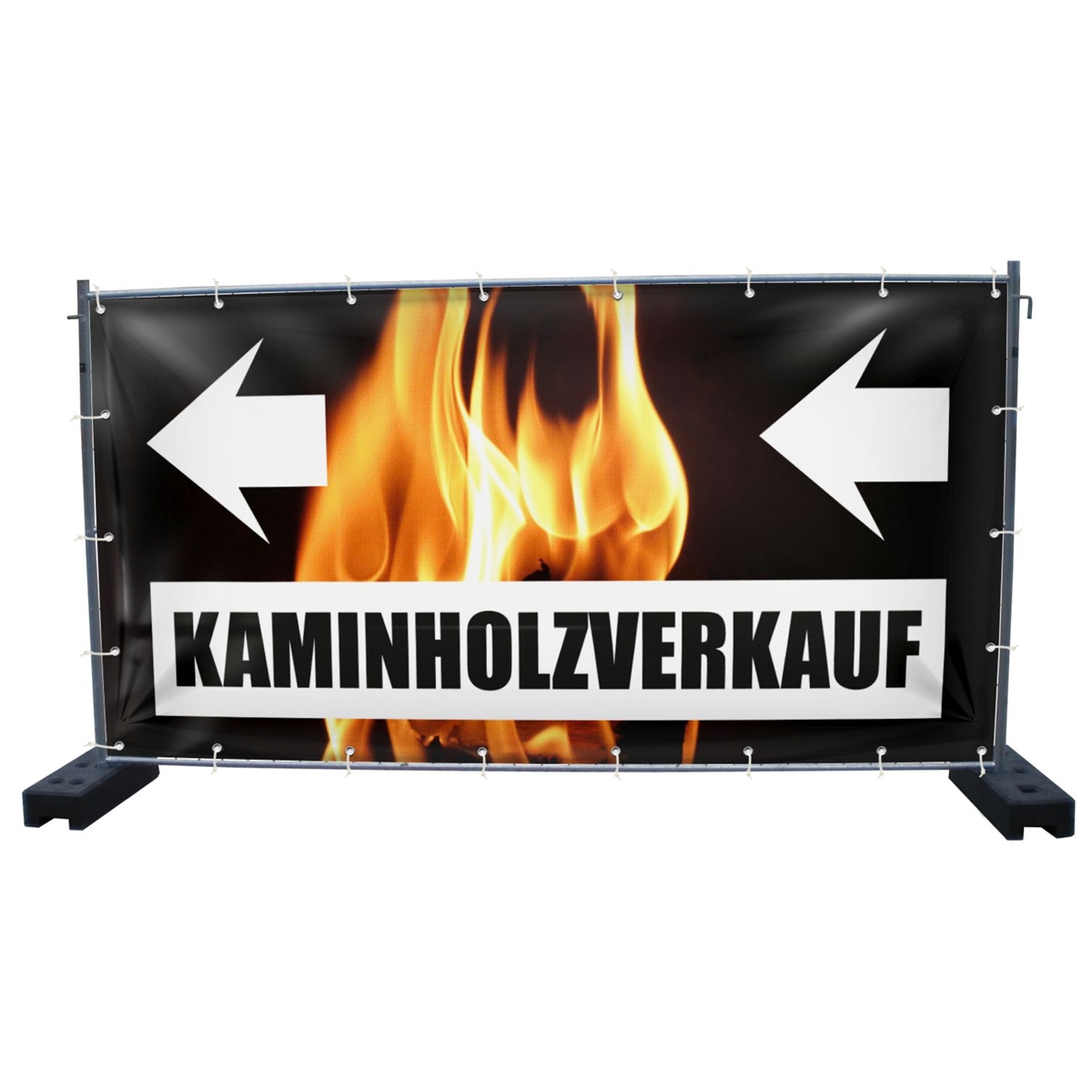 340 x 173 cm | Kaminholz Verkauf Bauzaunbanner (2313)