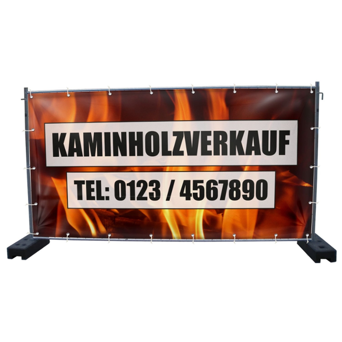 340 x 173 cm | Kaminholz Verkauf Bauzaunbanner (2315)