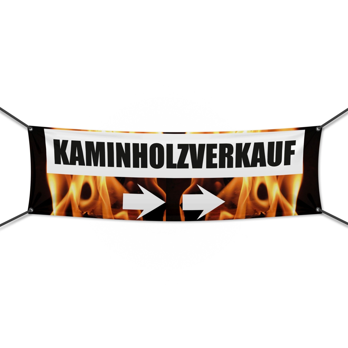 Kaminholz Verkauf Werbebanner, Banner in 6 Größen (2330)