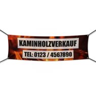 Kaminholz Verkauf Werbebanner | Wunschgröße (2333)