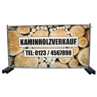 340 x 173 cm | Kaminholz Verkauf Bauzaunbanner (2314)