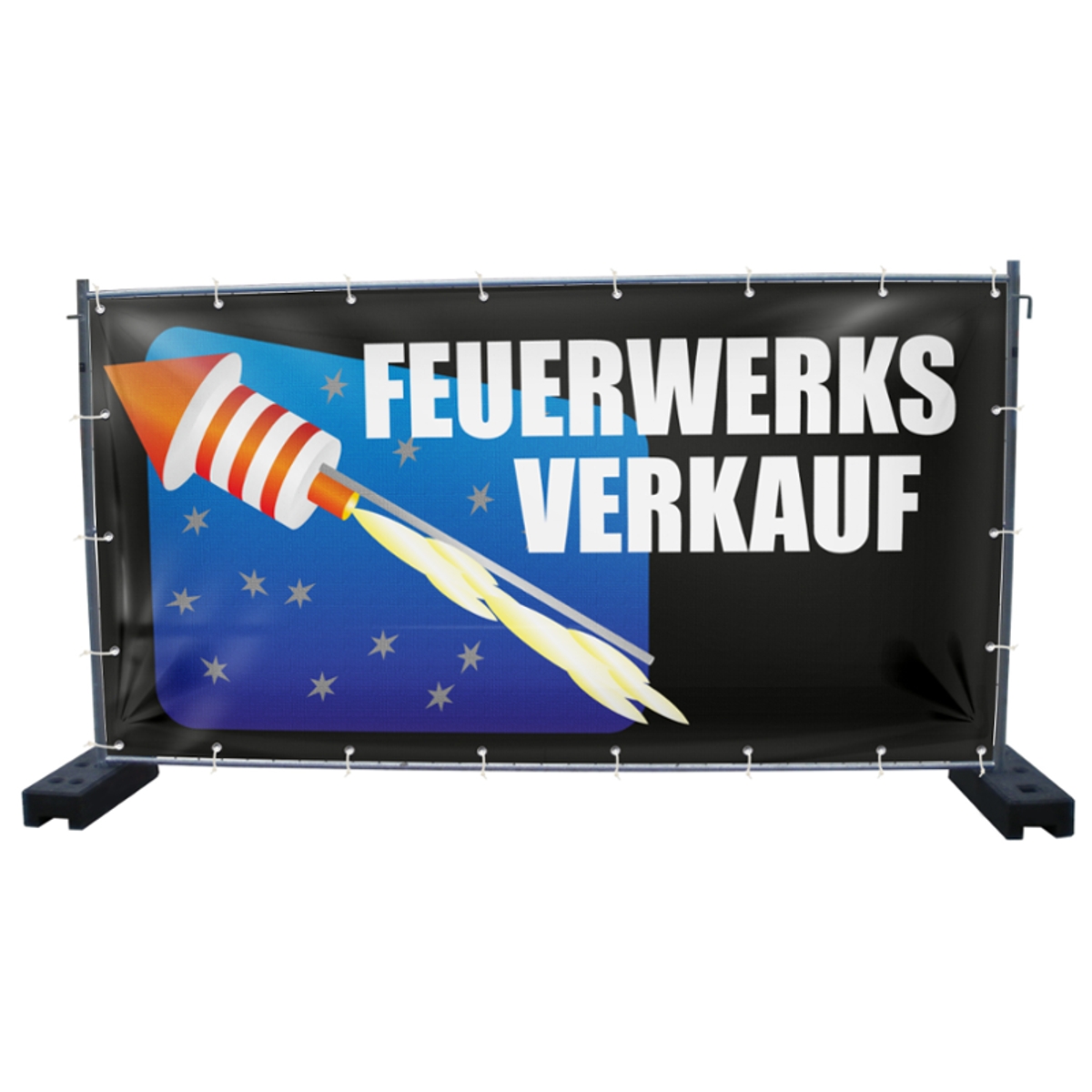340 x 173 cm | Feuerwerksverkauf Bauzaunbanner, M10