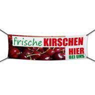 Frische Kirschen Werbebanner, Banner in 6 Größen (1586)